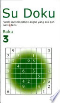 Image of Su Doku : Puzzle menempatkan angka yang asli dan paling laris . Buku 3